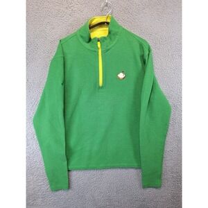 Pins & Aces Limited Edition 1/4 Zip Pullover Mens M Green Golf Masters Augusta‎
